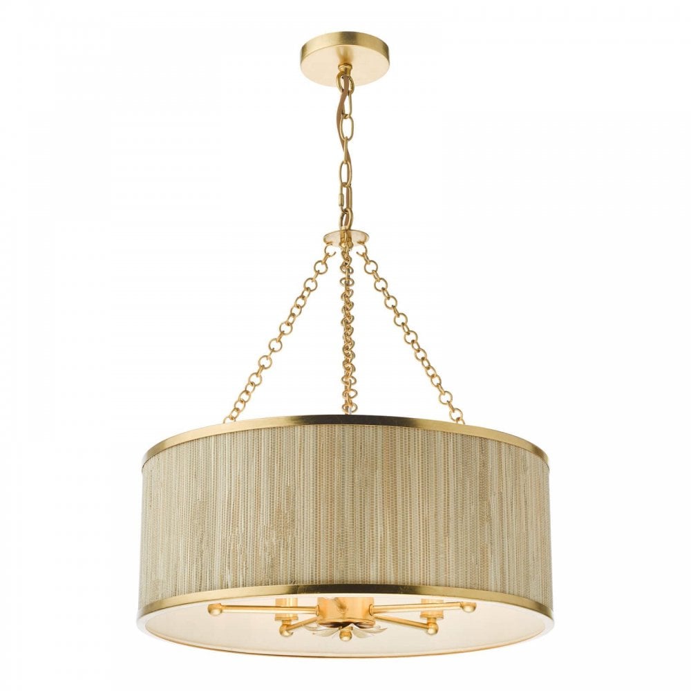 Fennella 5 Light Gold Leaf Pendant