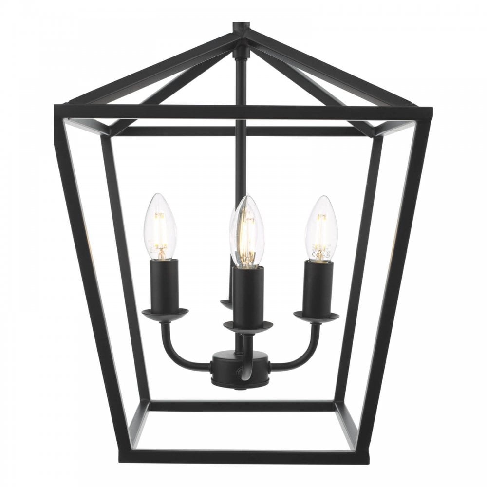Fionn 4 Light Matt Black Pendant