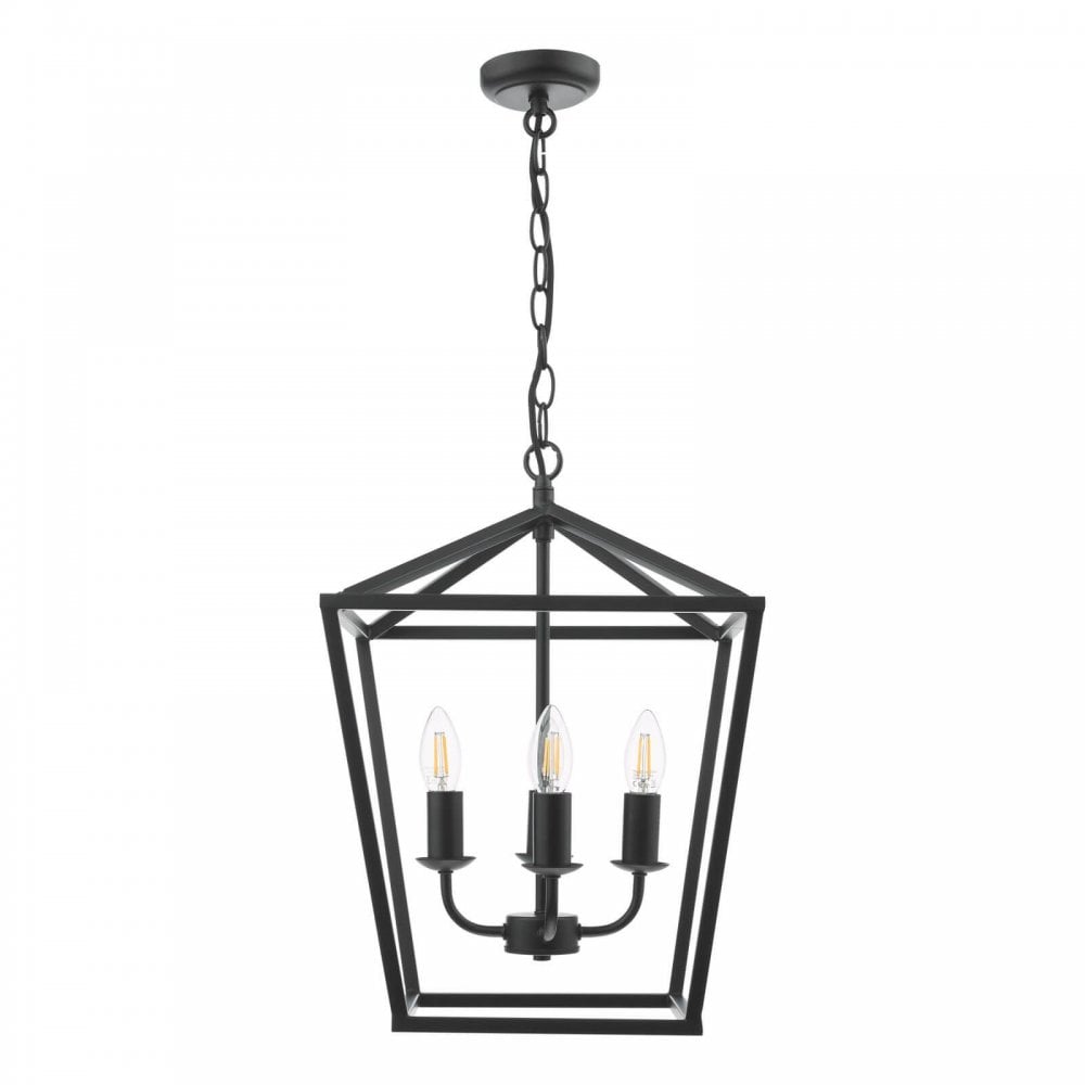 Fionn 4 Light Matt Black Pendant