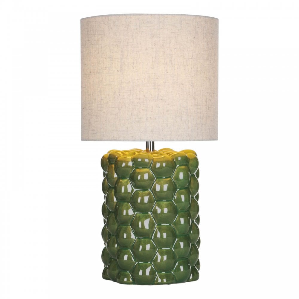 Jayden Green Table Lamp C/W Shade