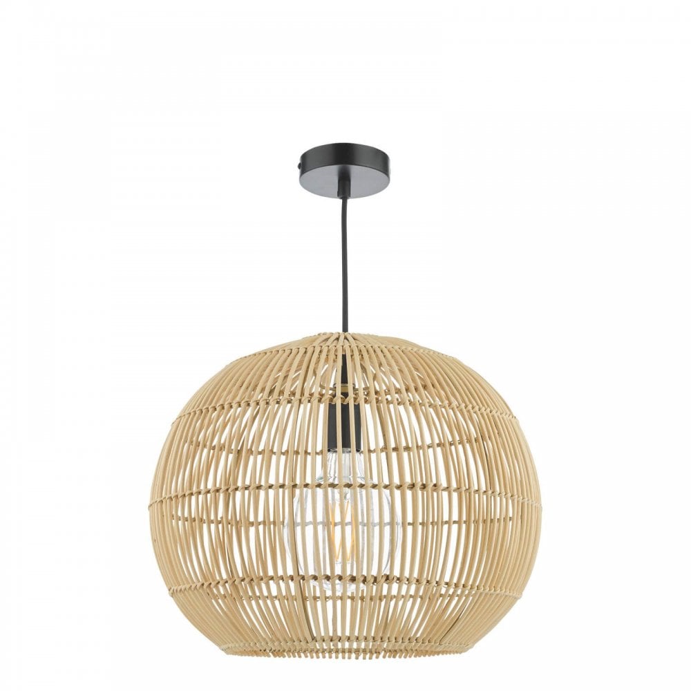 Kesler Natural Rattan Pendant