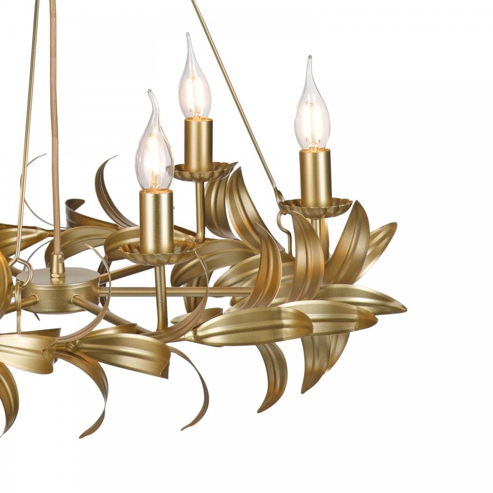 Nadria 6 Light Satin Gold Pendant