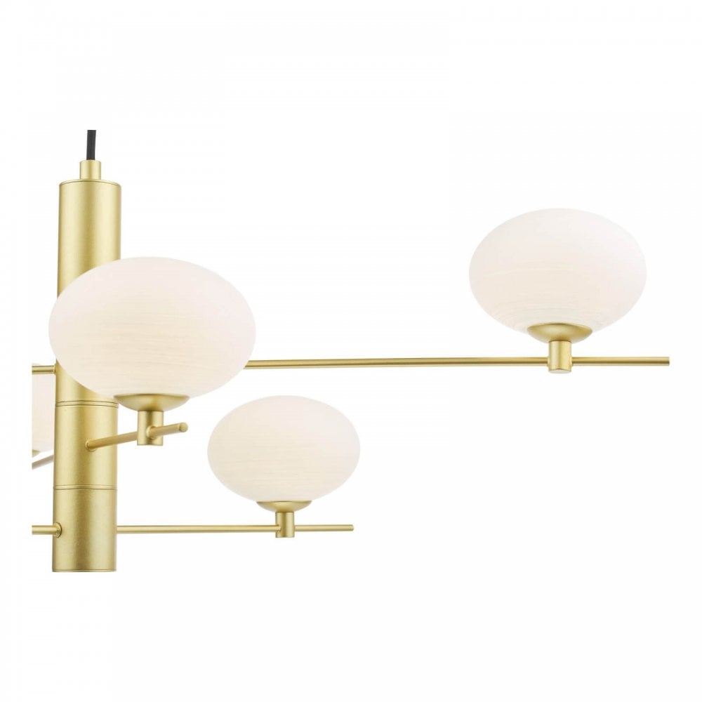 Jasper 6 Light Satin Gold Pendant