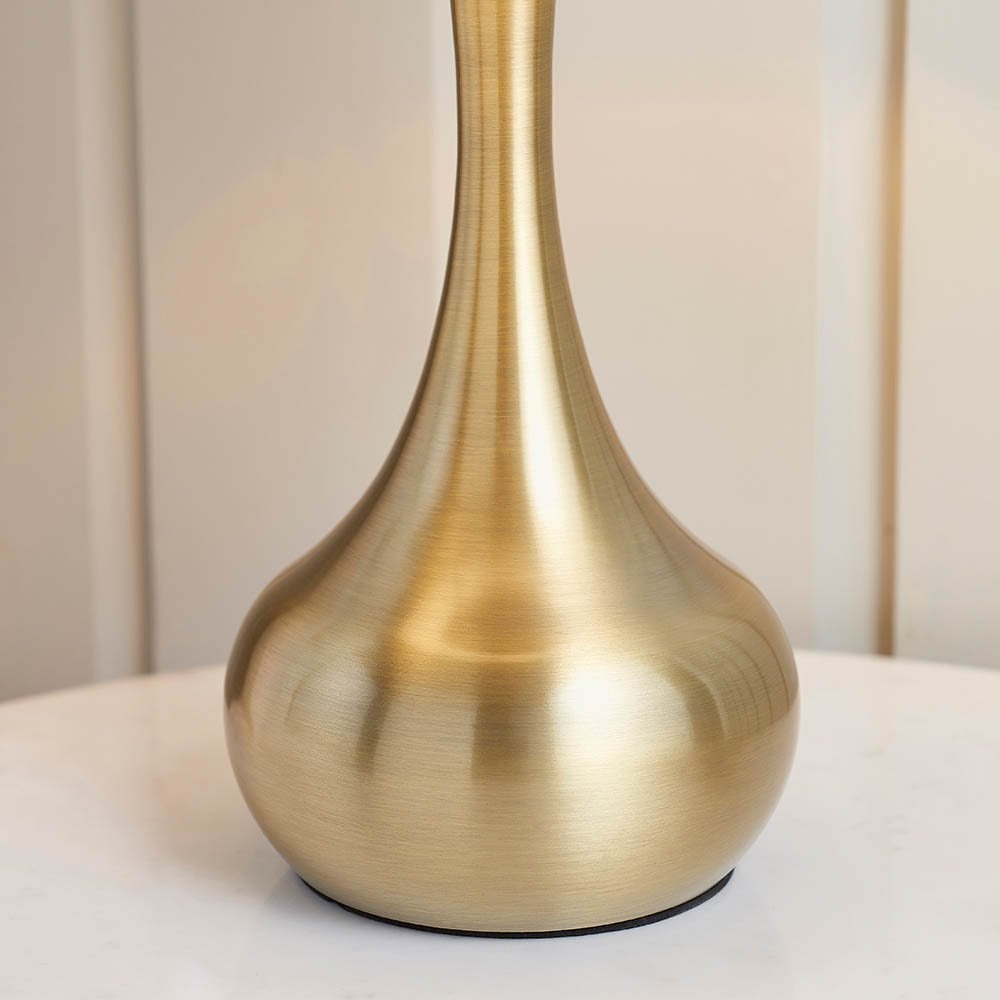 Piccadilly Touch Table Lamp in Brass C/W Shade