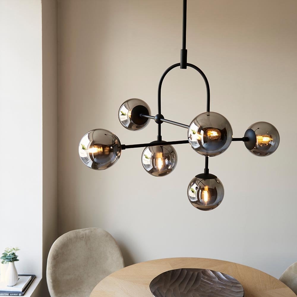 Erin Black Pendant C/W Smoked Shades