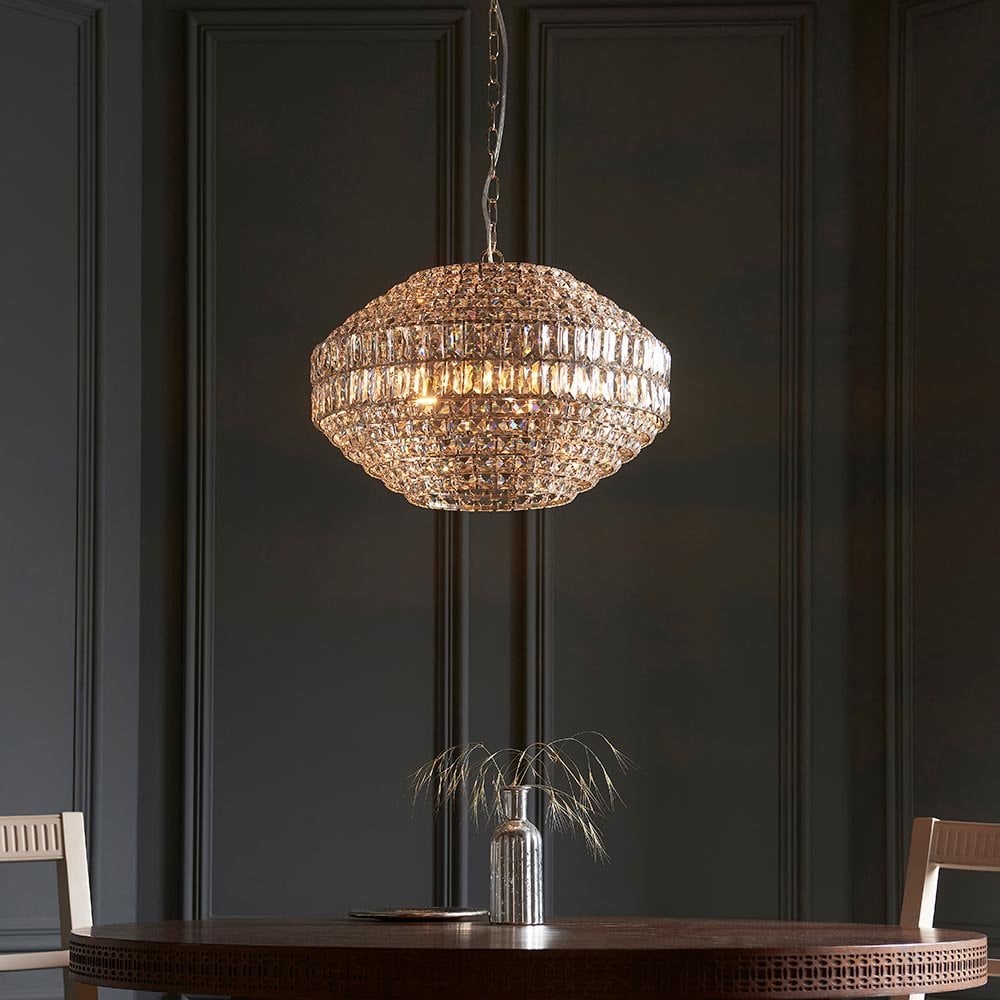 Beatrice 5 Light Crystal Pendant