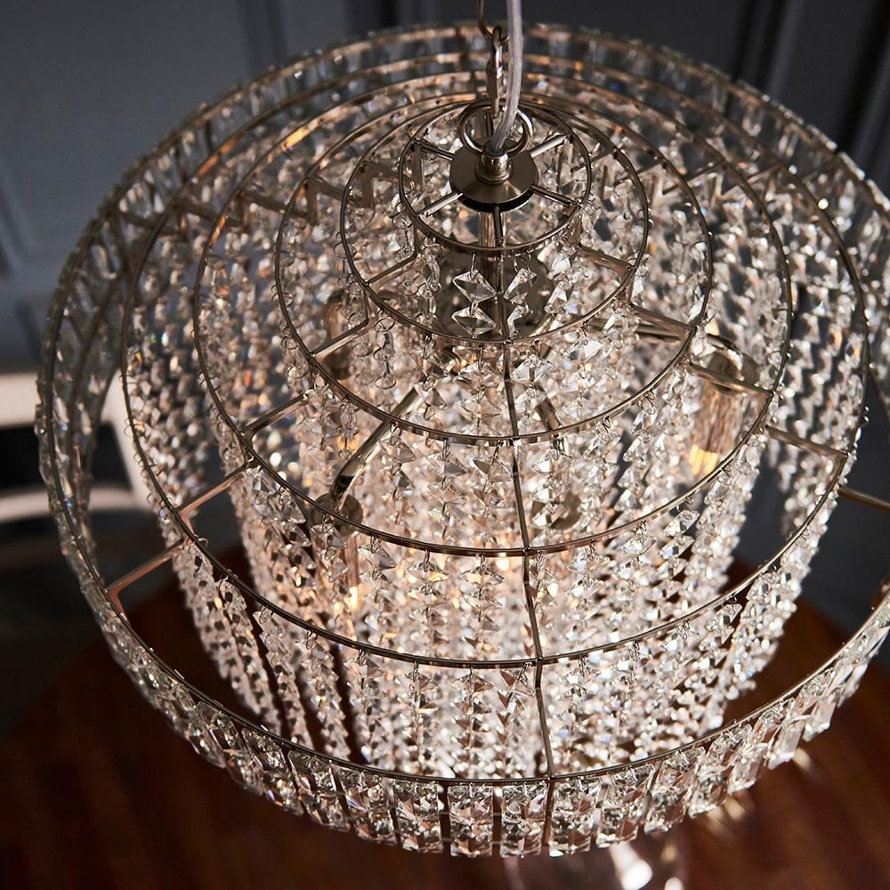 Beatrice 7 Light Tiered Crystal Chandelier