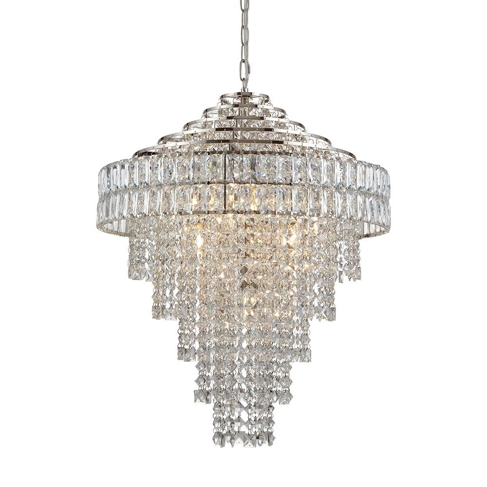 Beatrice 7 Light Tiered Crystal Chandelier