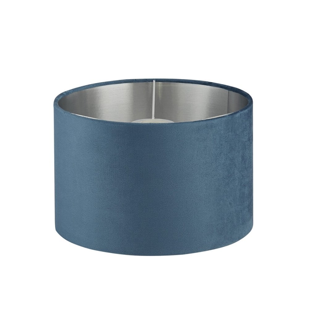 28cm Teal Velvet Drum Shade