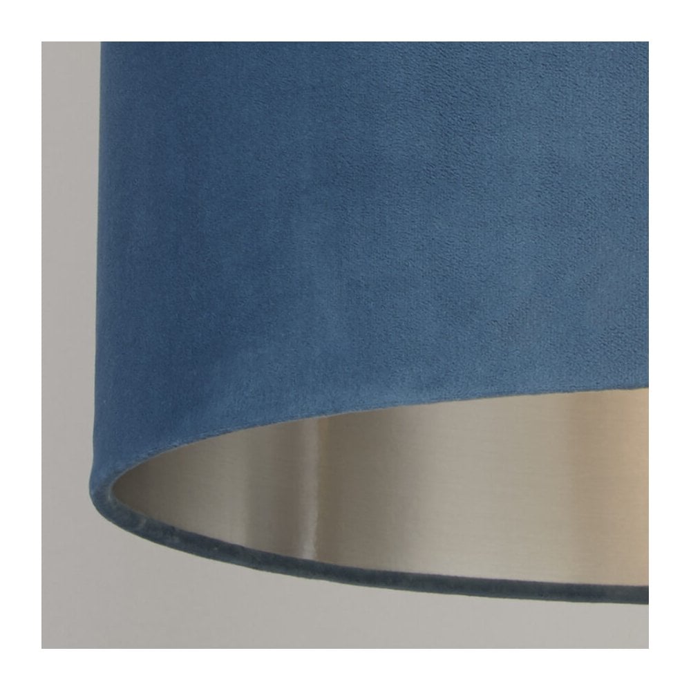 28cm Teal Velvet Drum Shade