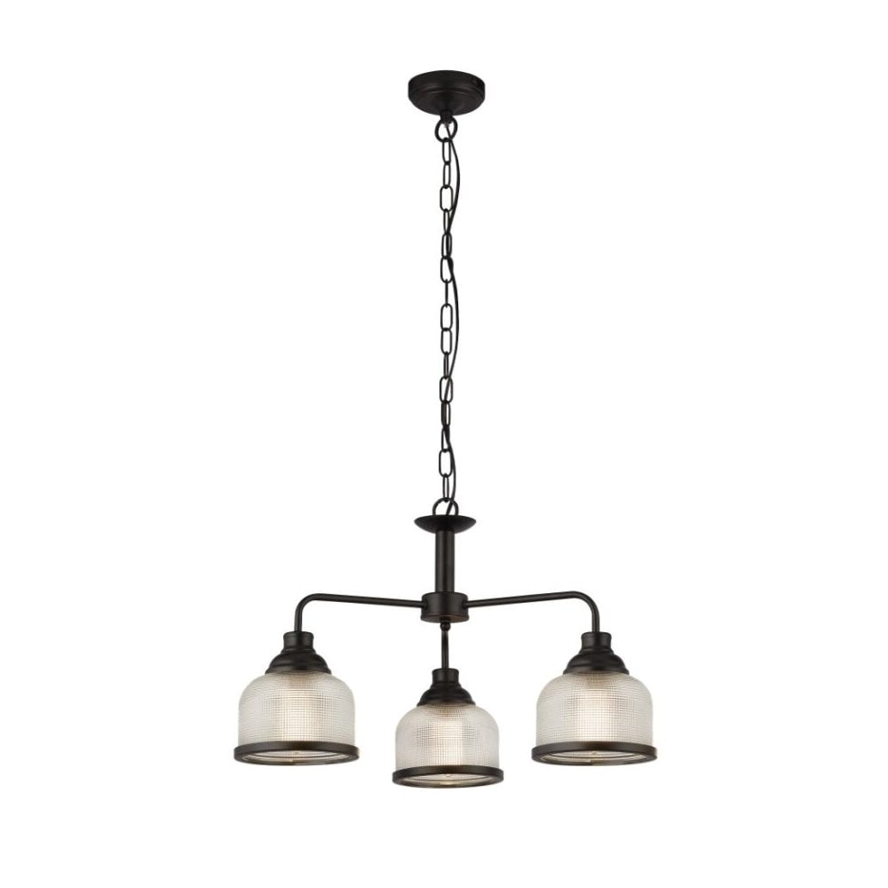 Highworth 3 Light Ceiling Pendant in Black Finish