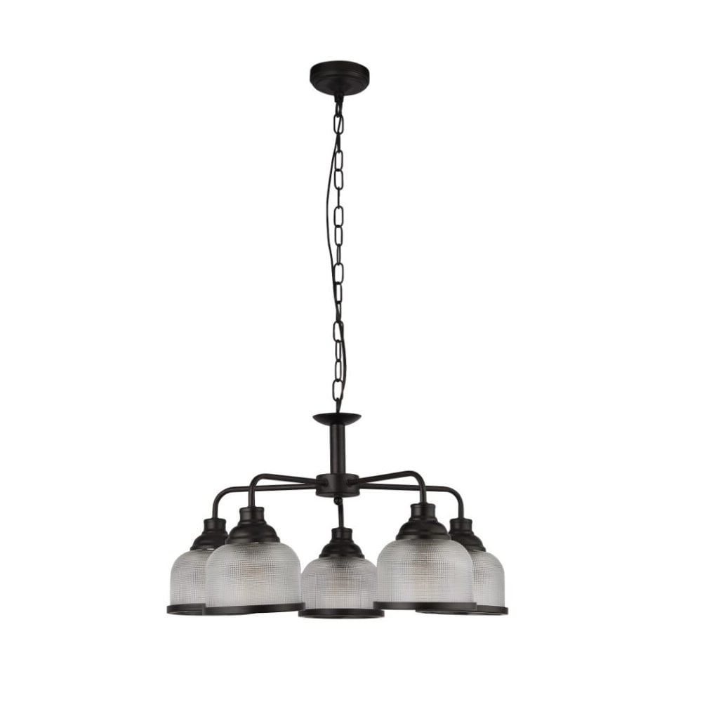 Highworth 5 Light Ceiling Pendant in Black Finish