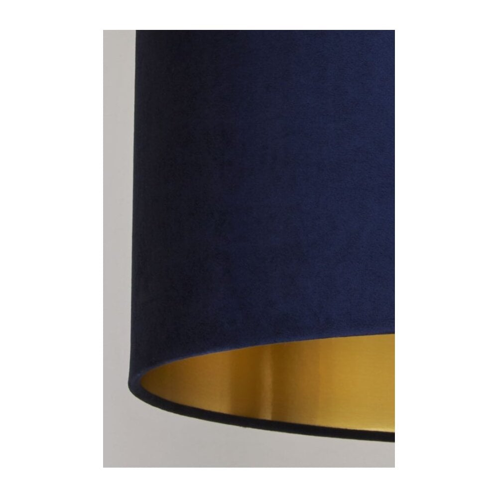 Navy Velvet 40cm Drum Shade
