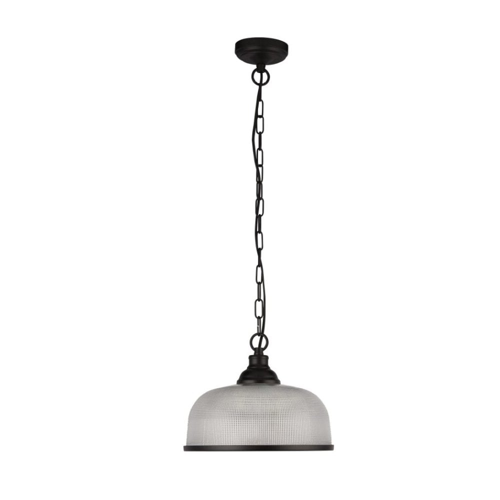 Highworth Single Black Pendant in Black Finish