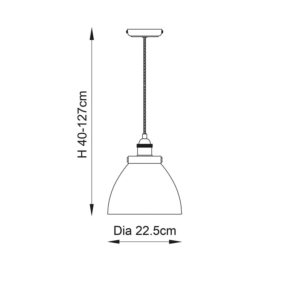 Hansen Single Pendant in Copper
