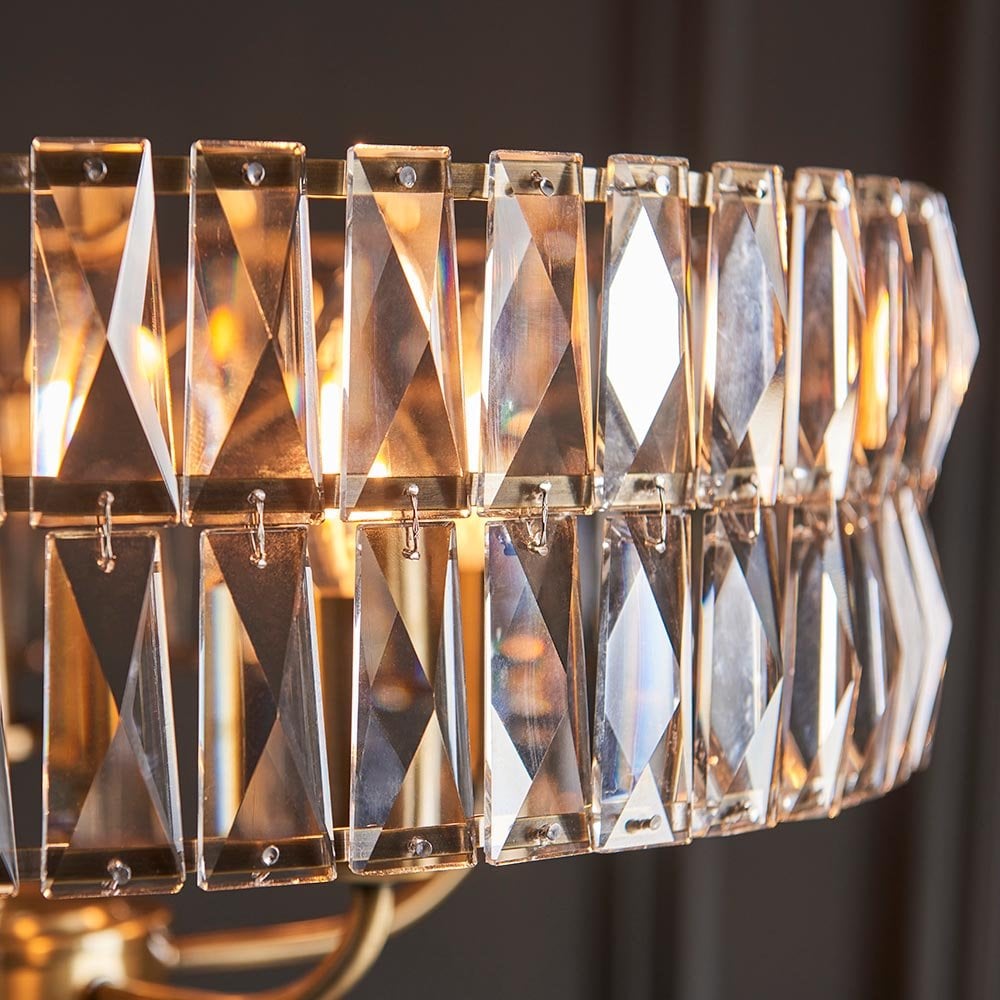 Clifton 5 Light Antique Brass Ceiling Pendant