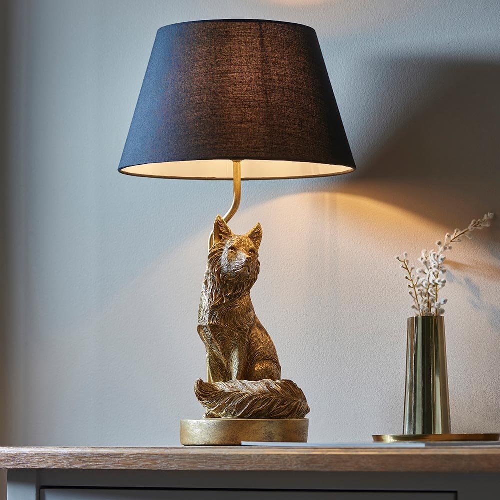Fox Table Lamp C/W Shade