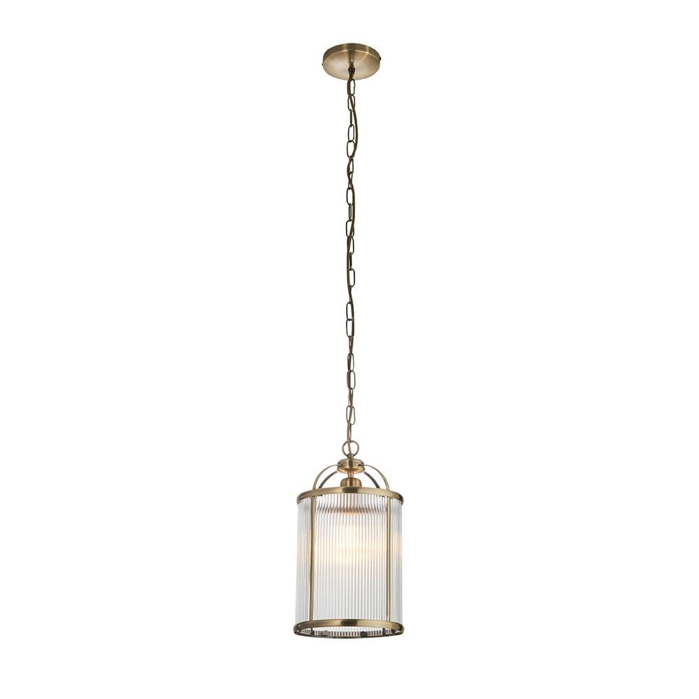 Lambeth Single Ribbed Lantern Pendant