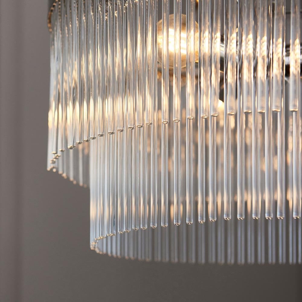Marietta 5 Light Bright Nickel Pendant