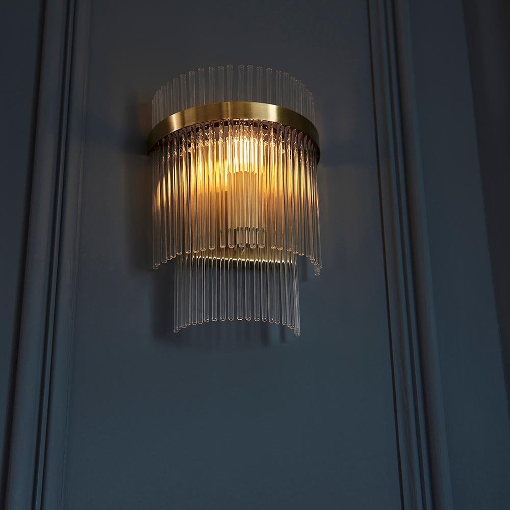 Marietta Antique Brass Wall Light