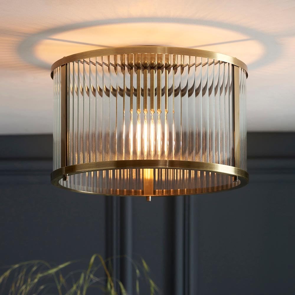Ridgeton Antique Brass Flush Fitting