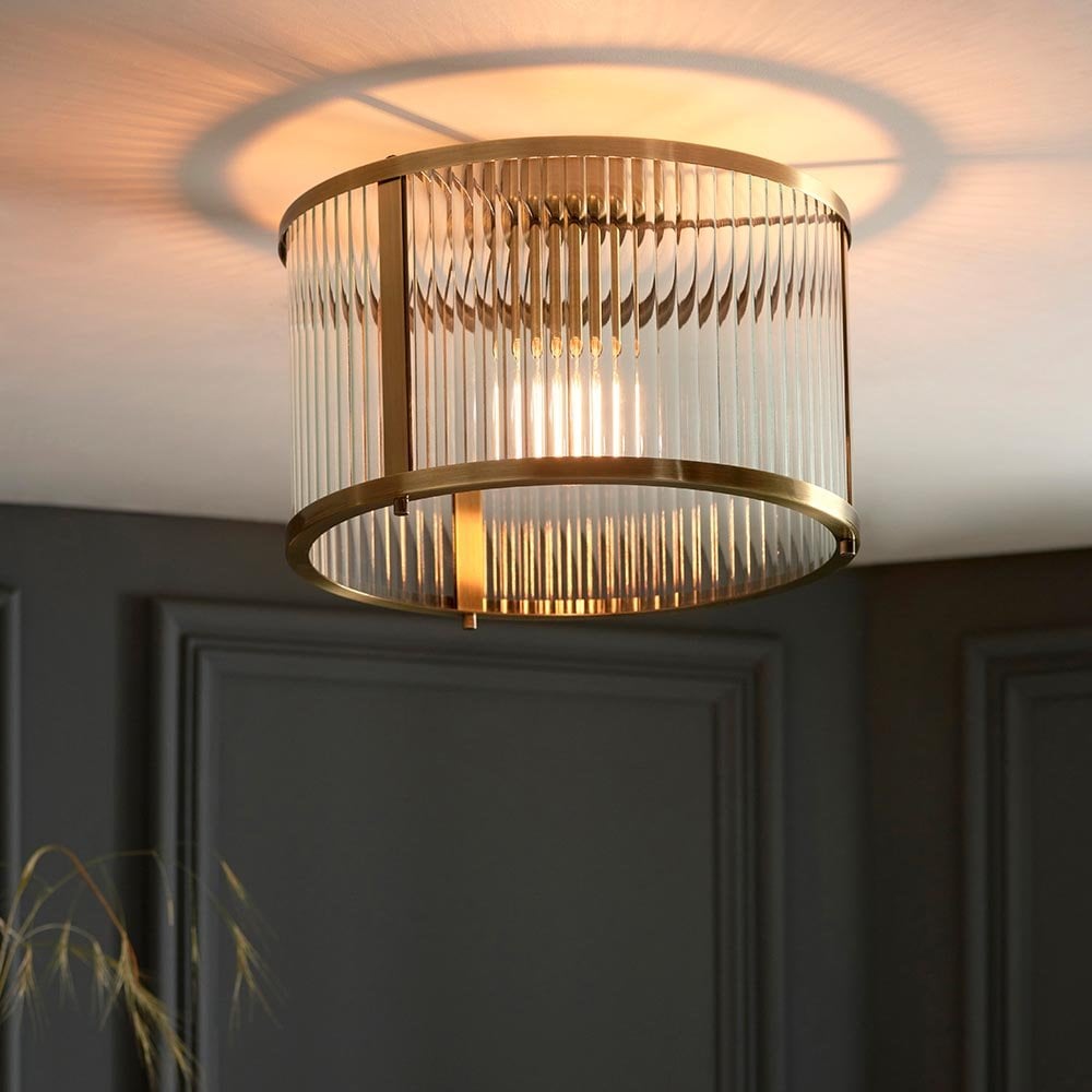 Ridgeton Antique Brass Flush Fitting