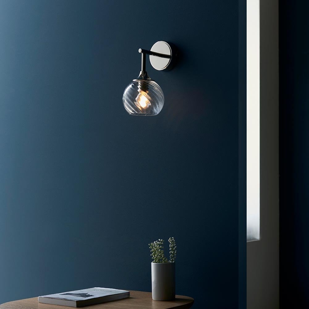 Allegra Wall Light in Bright Nickel