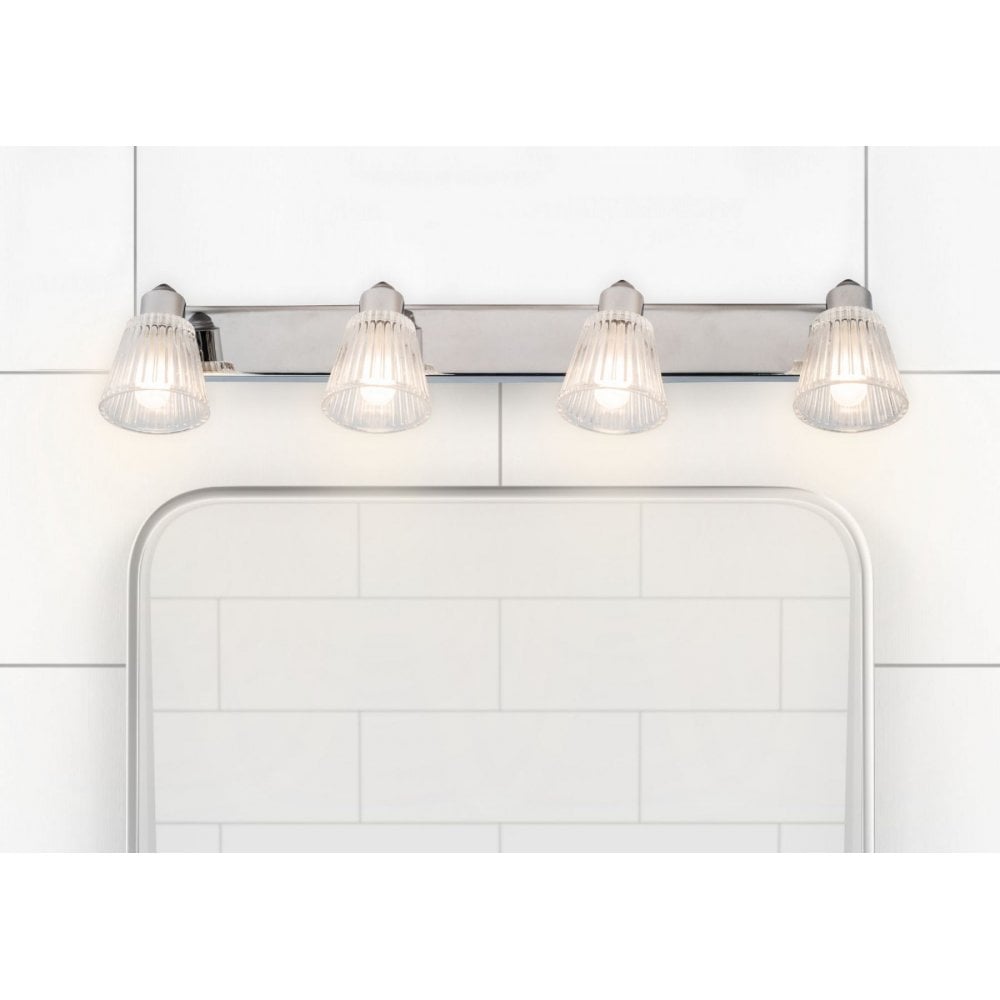 Gatsby 4 Light Bathroom Wall Fitting in Polished Chrome