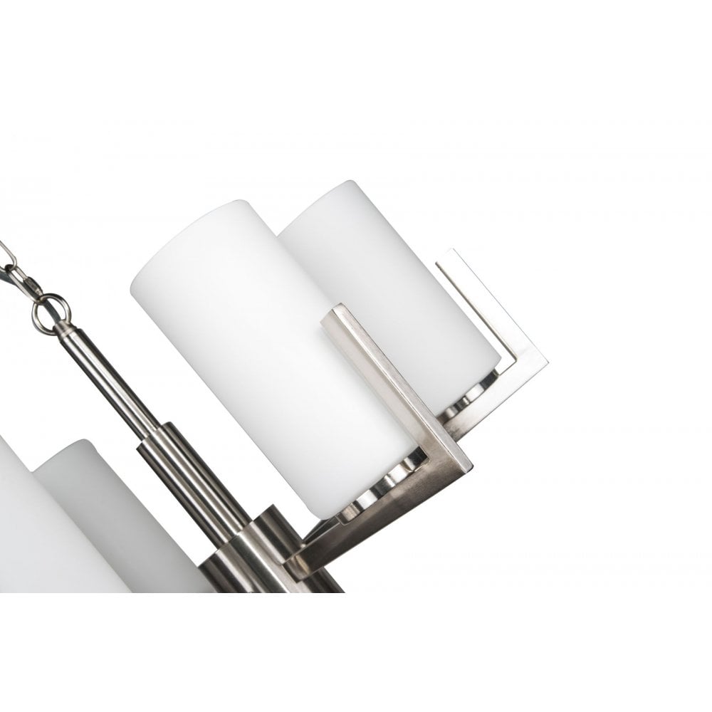 Empire 6 Light Satin Chrome Pendant