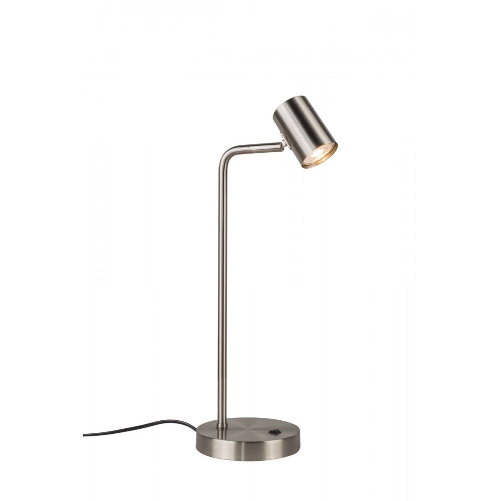 Diego Table Lamp in Satin Chrome
