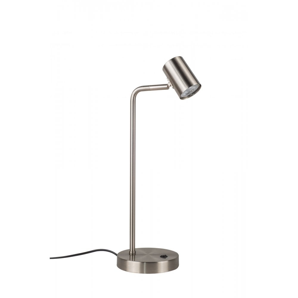 Diego Table Lamp in Satin Chrome