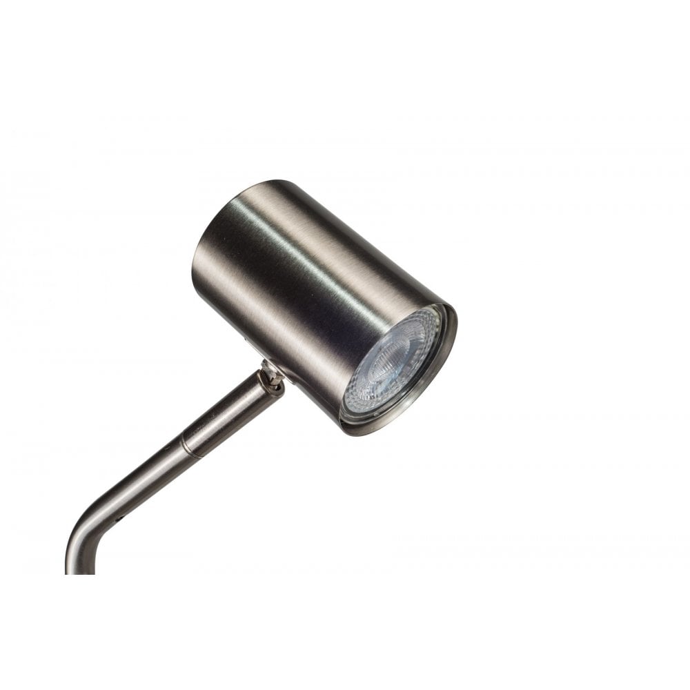 Diego Floor Lamp in Satin Chrome