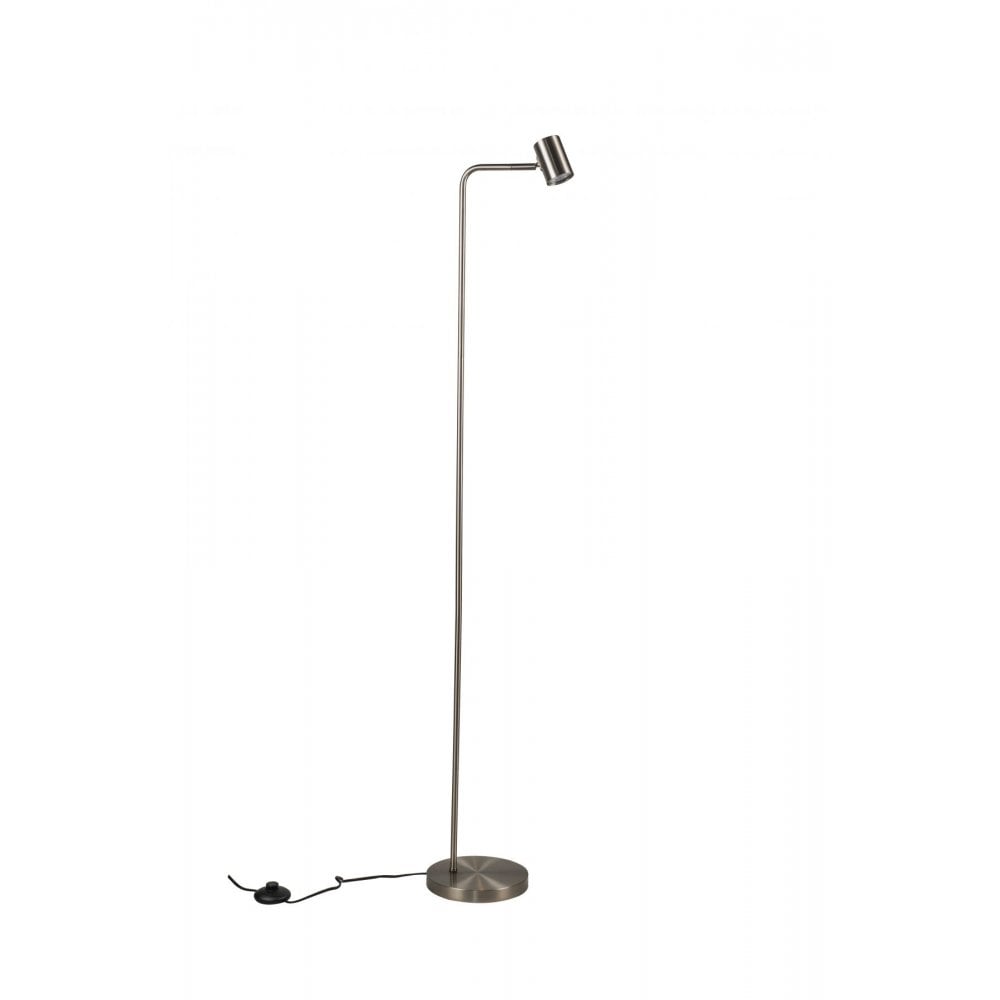 Diego Floor Lamp in Satin Chrome