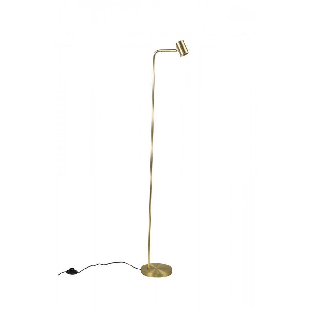 Diego Floor Lamp in Satin Brass