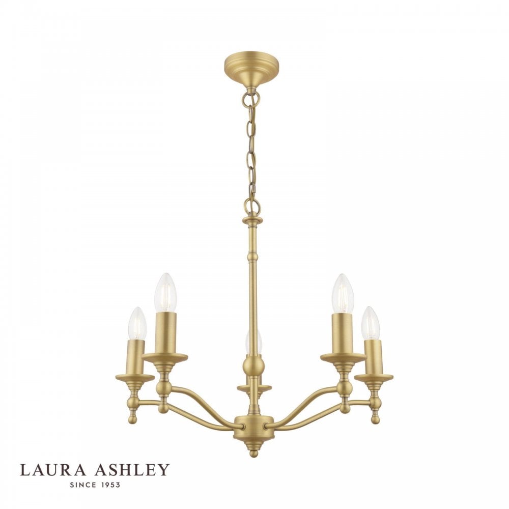 Ludchurch 5 Light Matt Antique Bras Pendant Fitting Only