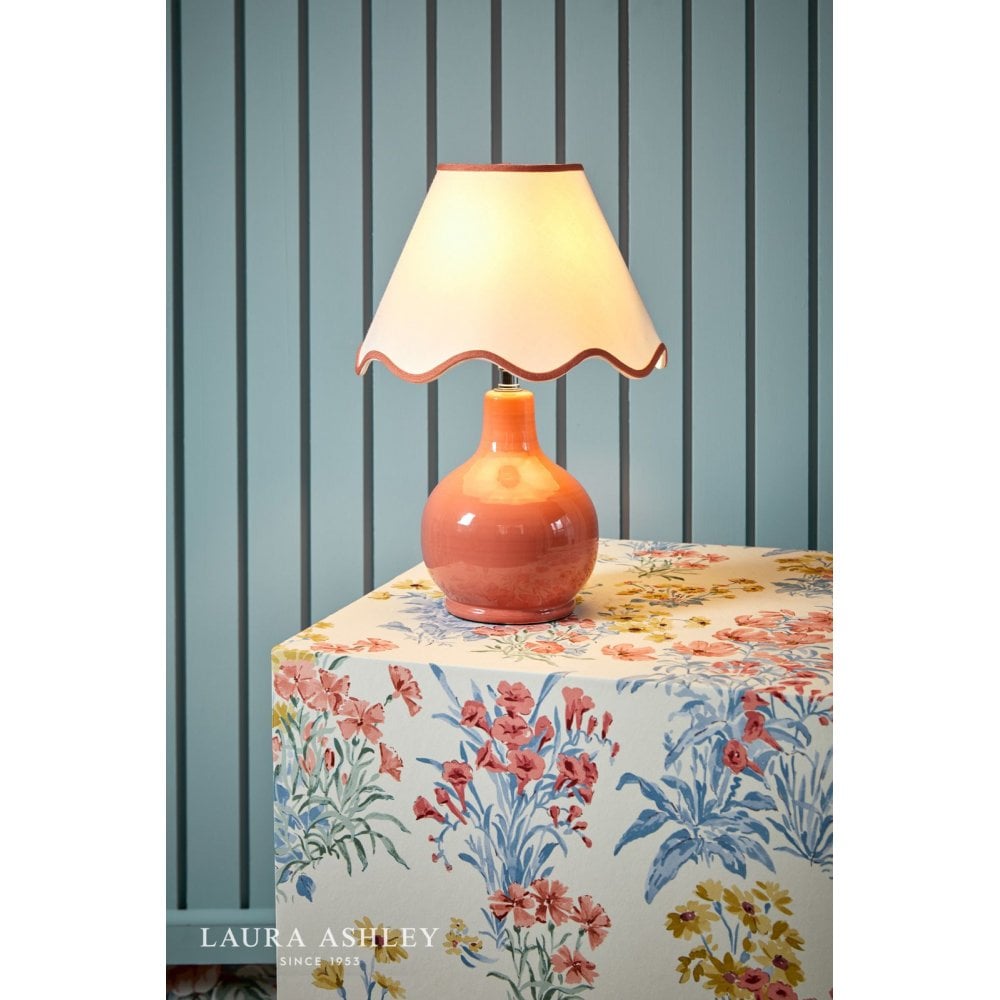 Bramhope Terracotta Table Lamp C/W Shade