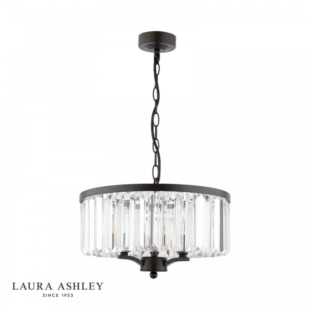 Elkwood 3 Light Pendant in Black
