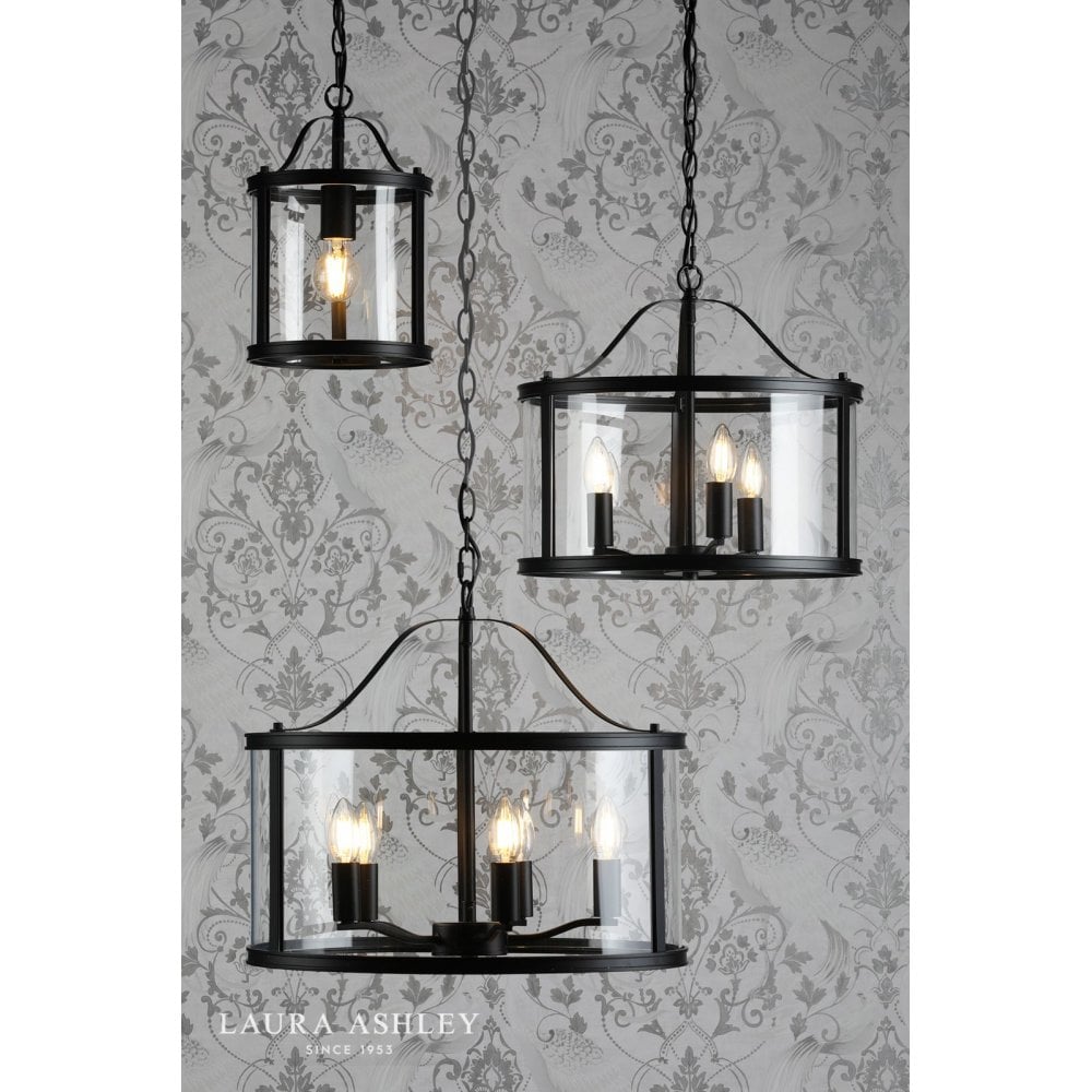Harrington 3 Light Matt Black Pendant