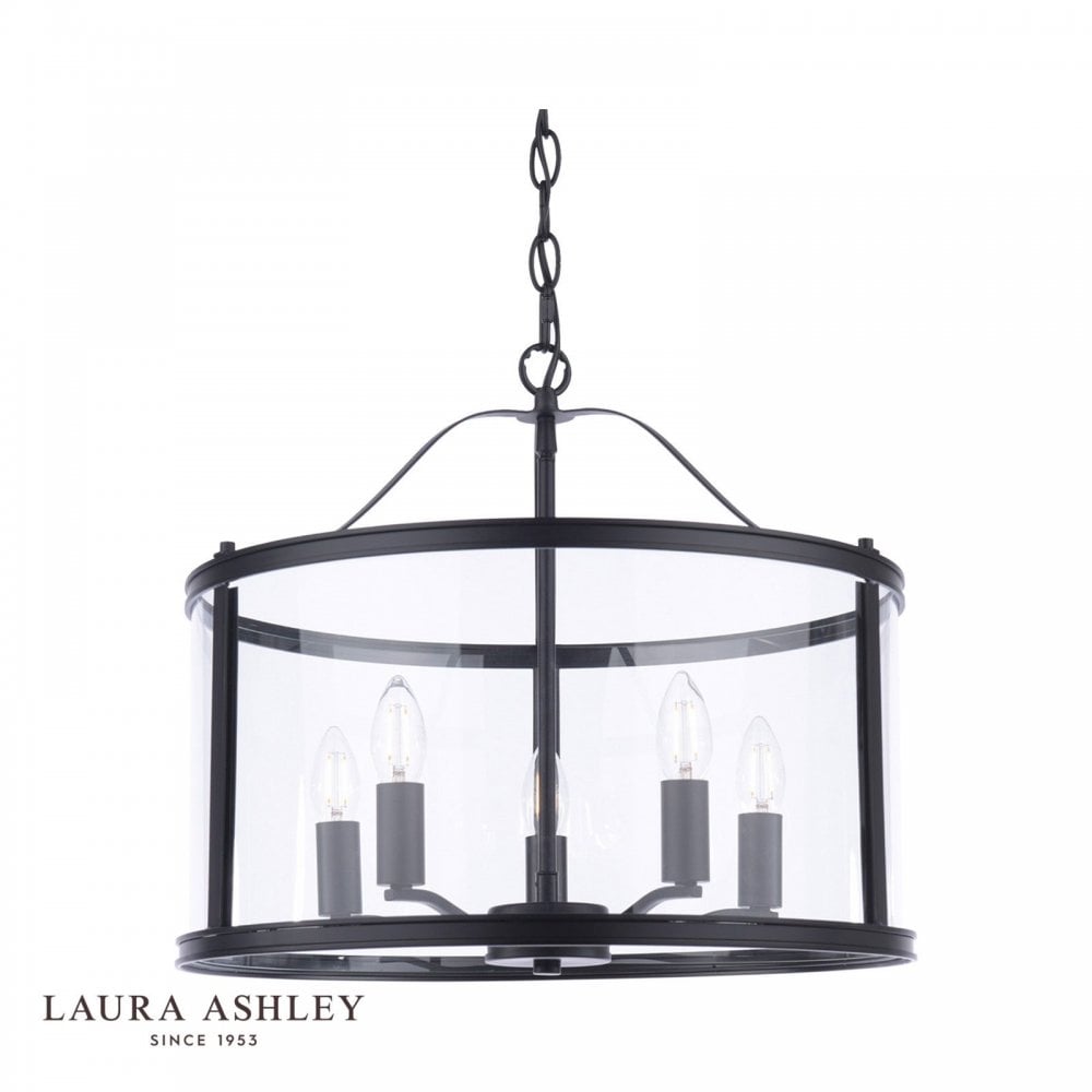 Harrington 5 Light Matt Black Pendant