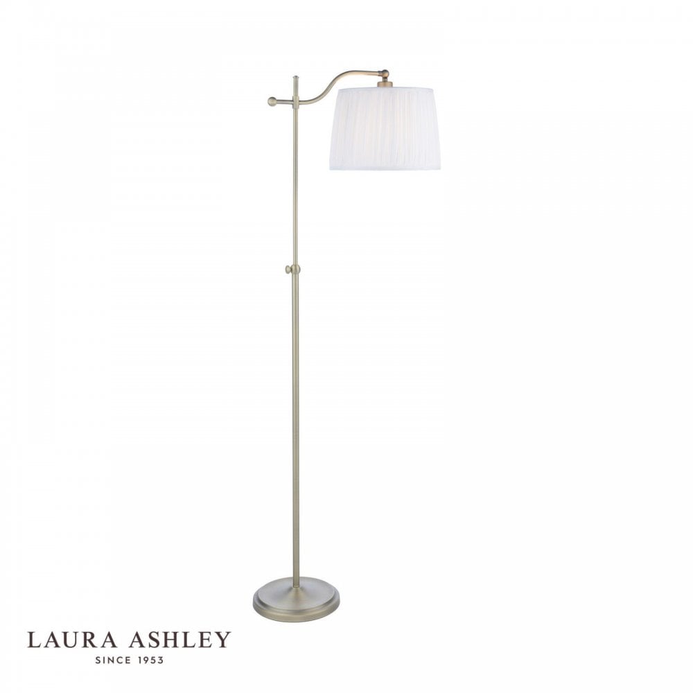 Hemsley Antique Brass Floor Lamp C/W Shade