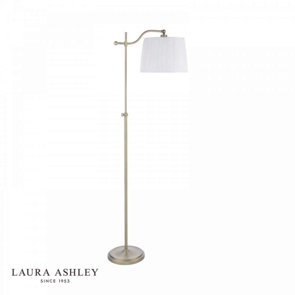 Hemsley Antique Brass Floor Lamp C/W Shade