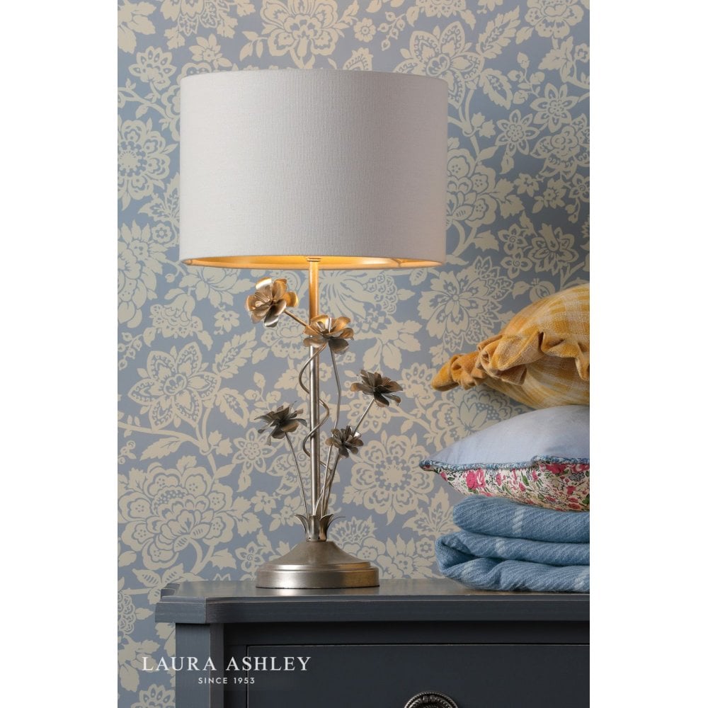 Lyndale Distressed Silver Leaf Table Lamp C/W Shade