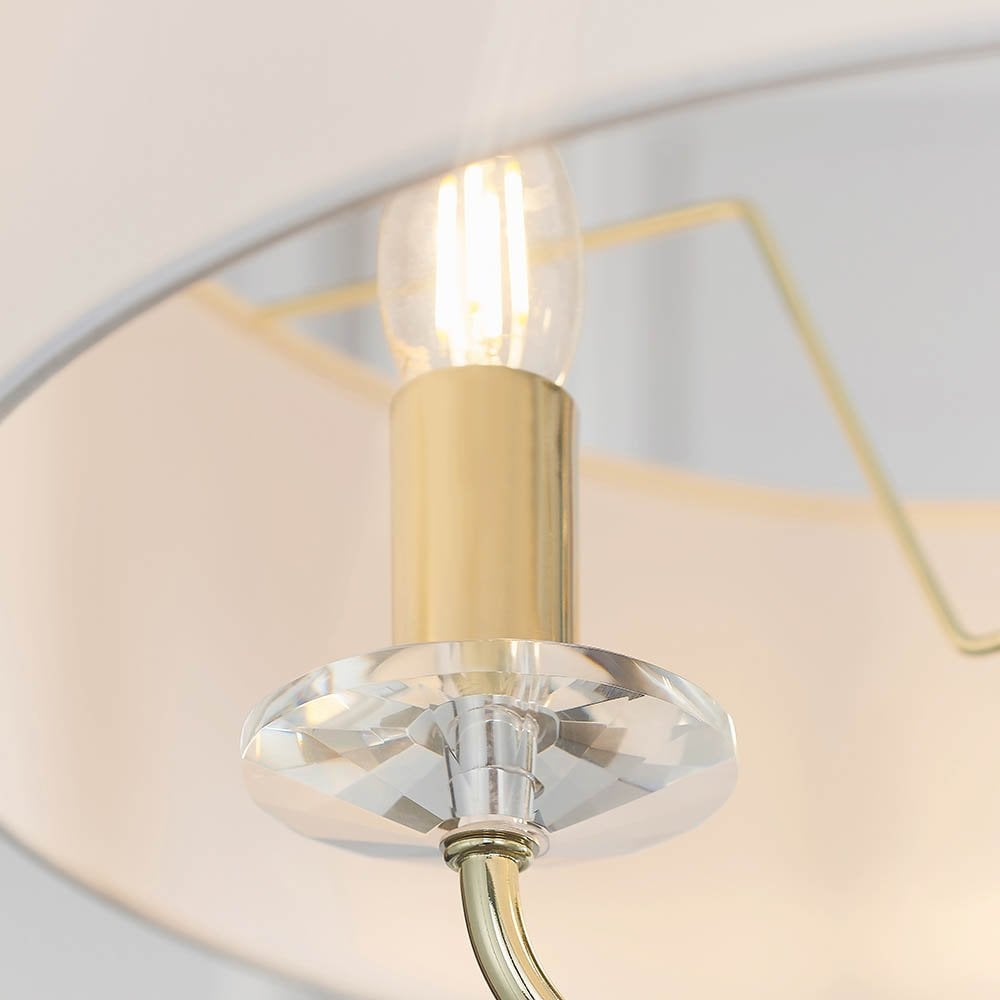 Nixon 3 Light Ceiling Pendant in Brass Finish