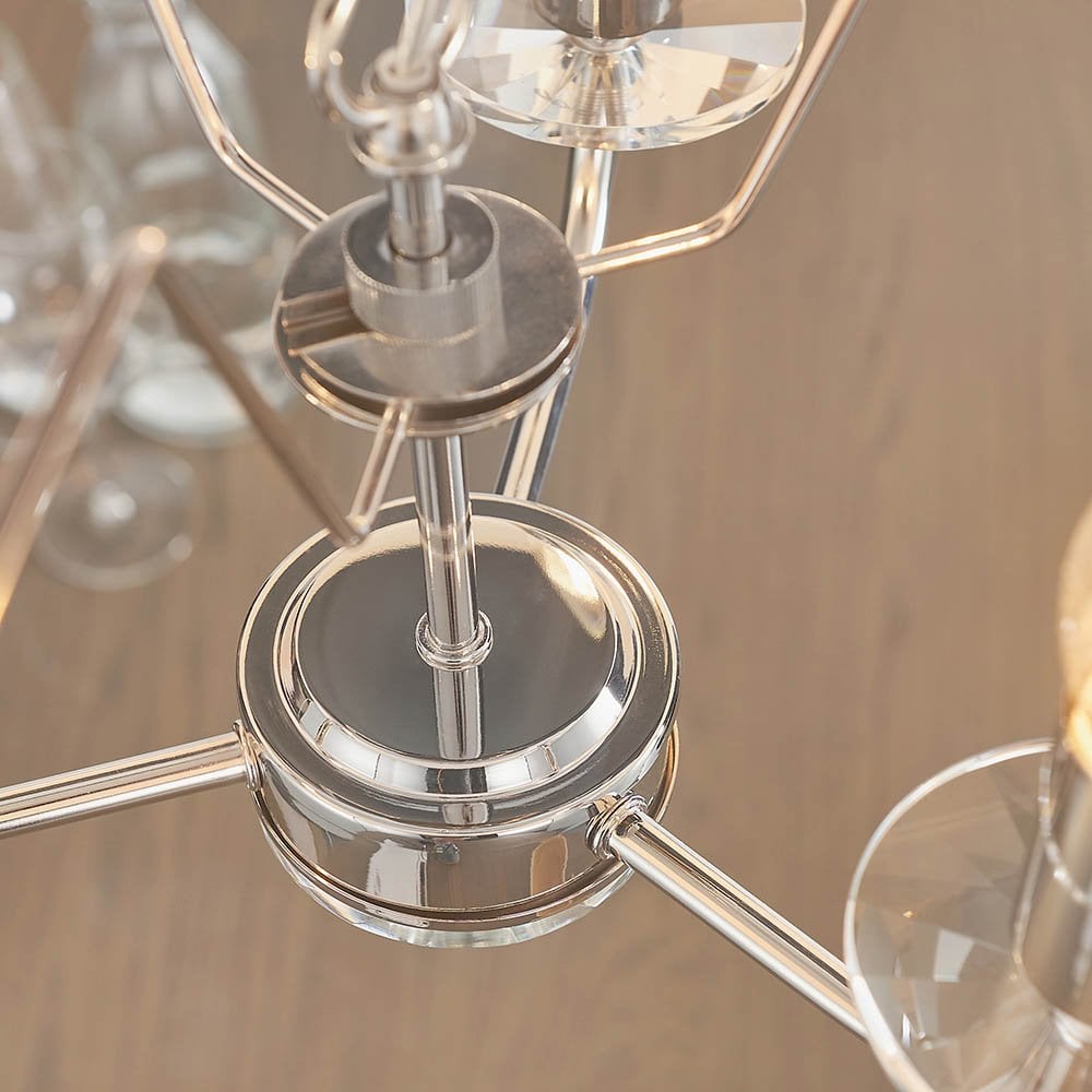 Nixon 3 Light Ceiling Pendant in Nickel Finish