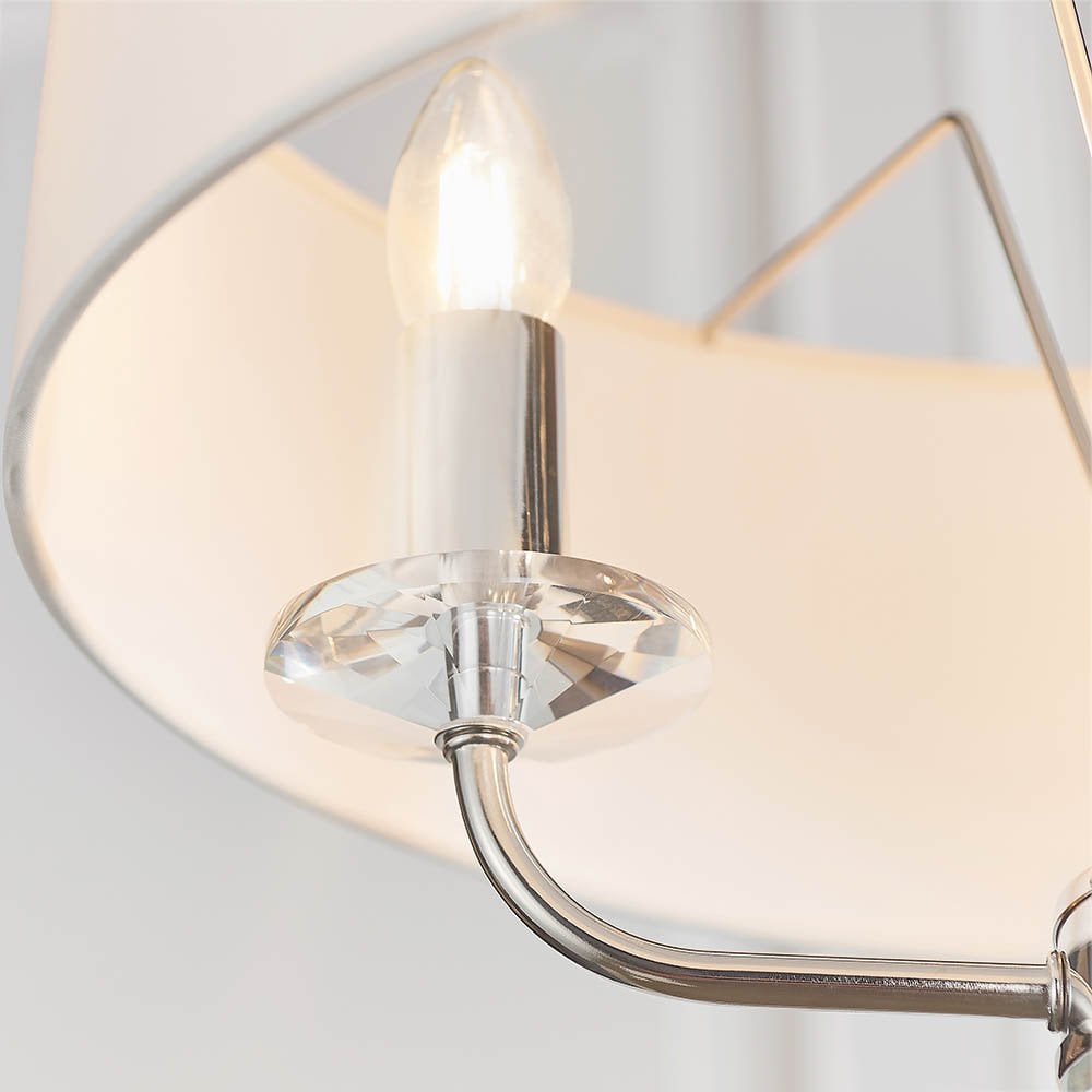 Nixon 3 Light Ceiling Pendant in Nickel Finish