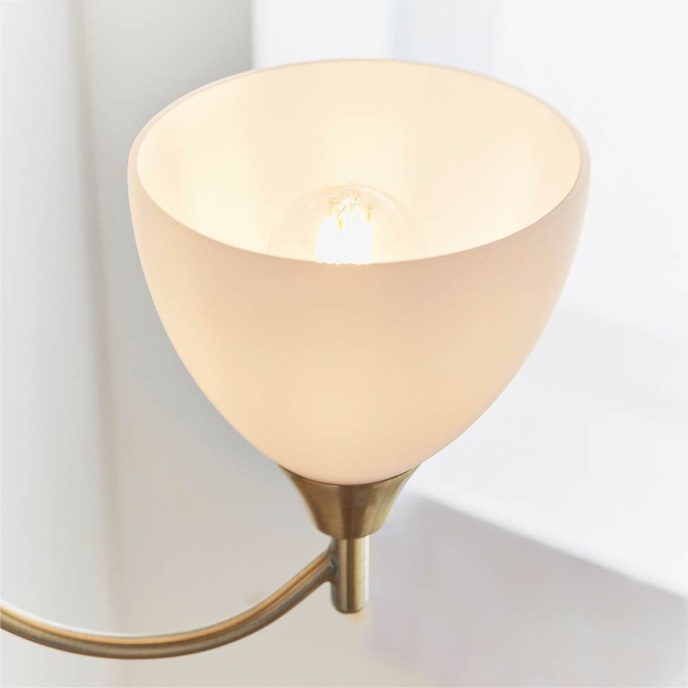 Alton 3 Light Ceiling Fitting in Antique Brass