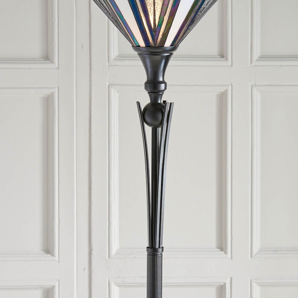 Astoria Uplighter Floor Lamp Tiffany Style
