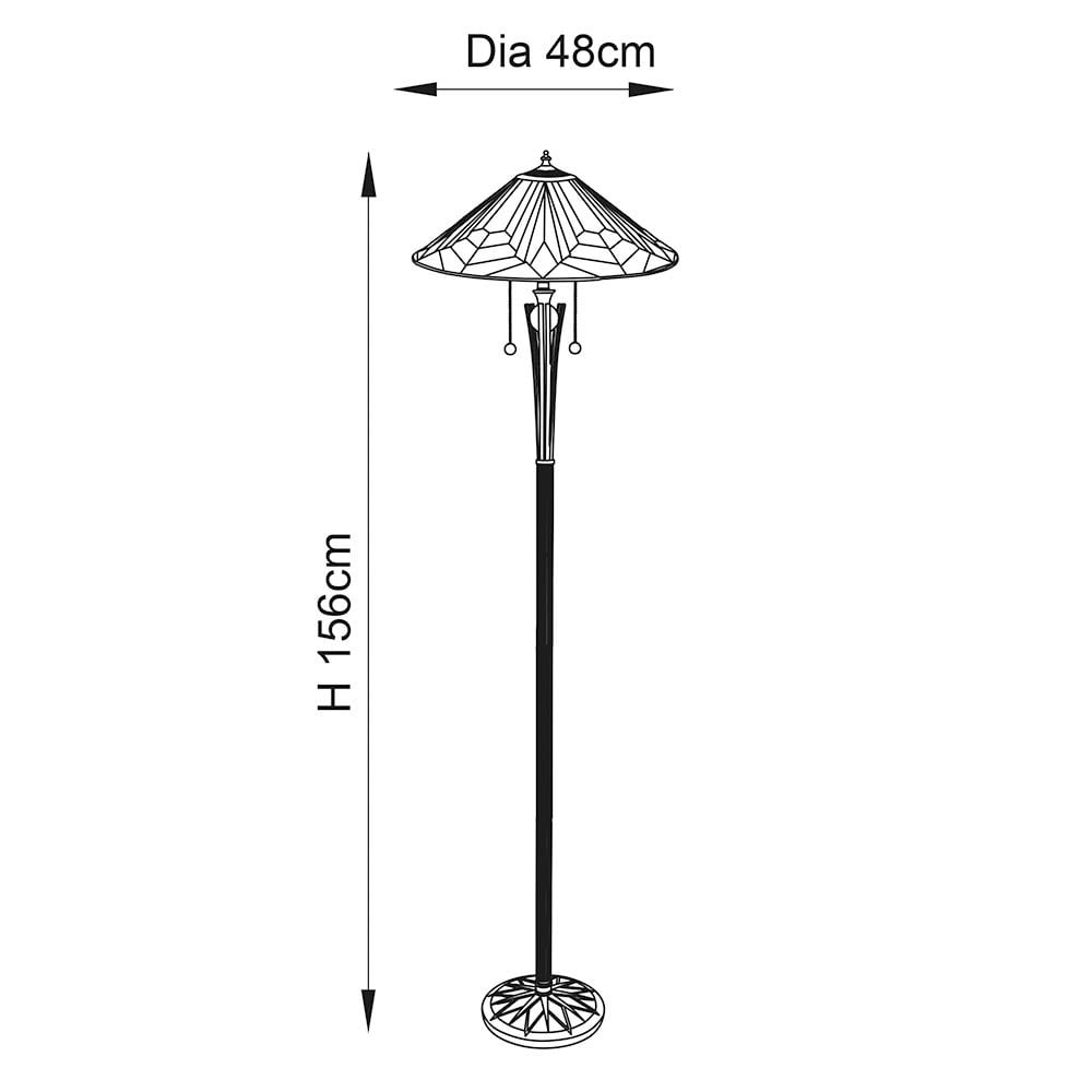 Astoria Floor Lamp Tiffany Style