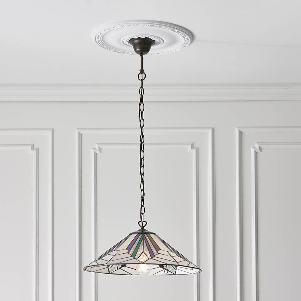 Astoria Large Ceiling Pendant Tiffany Style