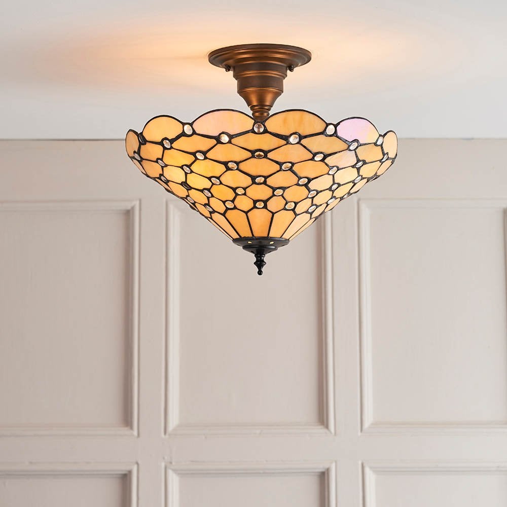 Pearl 3Light Semi-Flush Fitting